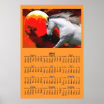 ANDALUSIAN IN FIERY SPACE 2012 Calendar Poster
