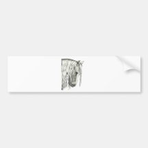 Andalusian True Romantic Horse Bumper Sticker