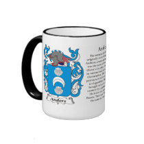 Anders Family Coat of Arms Mugs
