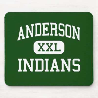 Anderson - Indians - High - Anderson Indiana Mousemat by customteamsportswear