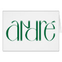 Andre dark green Card