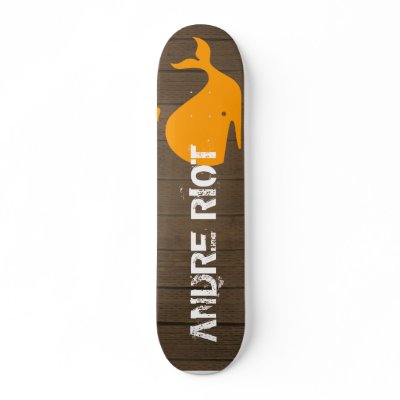 Andre Riot (Whale Skate Deck) by nclowbrow