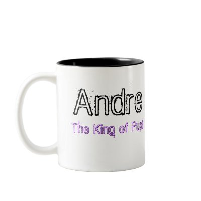 Andre: The King of Pup mug! by cmxpunch