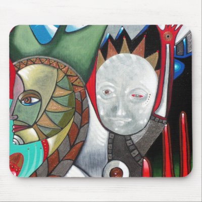 Andrea and the Moon Mouse Mats by arteology