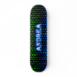 Andrea blue fire Skatersollie skateboard.