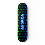 Andrea blue fire Skatersollie skateboard.