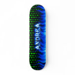 Andrea blue fire Skatersollie skateboard.