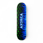 Andrea blue fire Skatersollie skateboard.