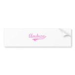 Andrea Classic Style Name Bumper Sticker