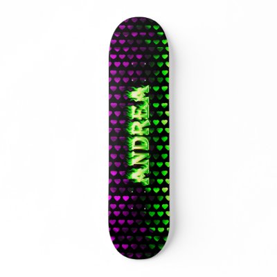 Andrea green fire Skatersollie skateboard. by skatersollie