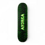Andrea green fire Skatersollie skateboard.