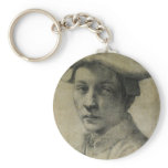 Andrea Quaratesi Portrait by Michelangelo Keychain