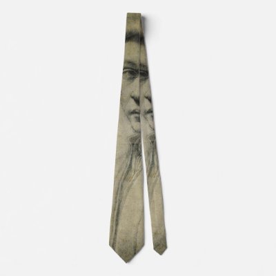 Andrea Quaratesi Portrait by Michelangelo Neck Tie by MasterpieceCafe