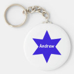 Andrew (blue star) keychains