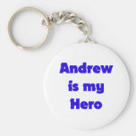 Andrew is My Hero Keychain