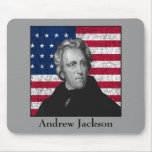 Andrew Jackson and The US Flag Mousepad