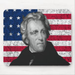 Andrew Jackson and The US Flag mousepads