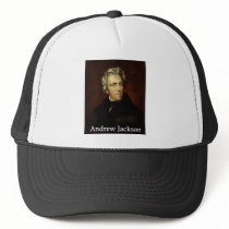 Andrew_Jackson by Sully public  with book antiqua Mesh Hat