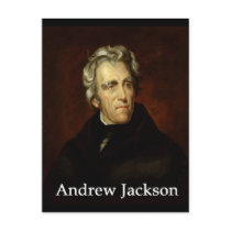 Andrew_Jackson by Sully public  with book antiqua Postcards