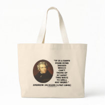 Andrew Jackson Damn Poor Mind 2 Ways Spell A Word Canvas Bag