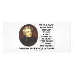 Andrew Jackson Damn Poor Mind 2 Ways Spell A Word rack cards