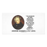 Andrew Jackson Wisdom Contrive Taxation Equality photo cards