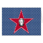 Andrew Jackson with Stars Background Greeting Card