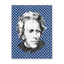 Andrew Jackson with Stars Background Postcard