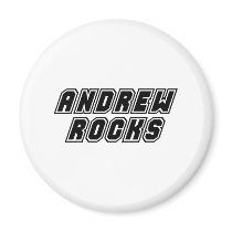 Andrew Rocks Fridge Magnets