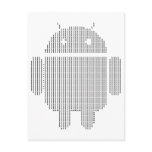 Android---Ascii black postcards