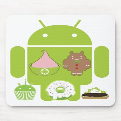 Android Versions Mouse Pad by linckraker