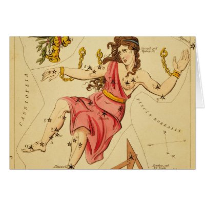 Andromeda Constellation Greeting Cards by Alleycatshirts