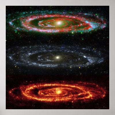 Andromeda Galaxy in Red-Vis-UV 48x48 (35x35) by meralee