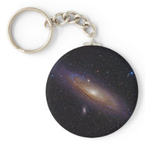 Andromeda Galaxy taken with hydrogen alpha filter Keychains