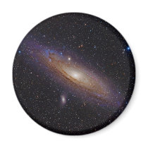 Andromeda Galaxy taken with hydrogen alpha filter Fridge Magnets