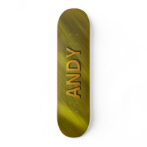 andy gold skateboard deck