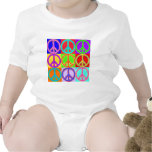 Andy Warhol Peace Sign wavy design Tee Shirts