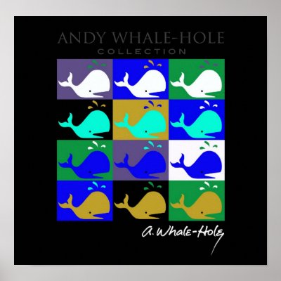 Andy Whale-Hole™_12 panel inverted colour poster by Artful_Animalz