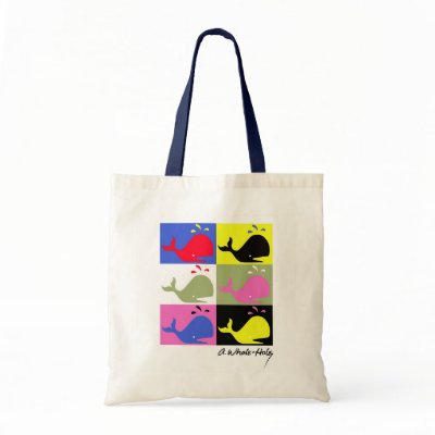 Andy Whale-hole™_6 panel signed Canvas Bags by Artful_Animalz