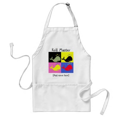 Andy Whale-Hole™_"Krill Master" Apron by Artful_Animalz