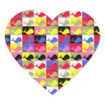 Andy Whale-Hole™_Lots o' whales heart-shaped Sticker