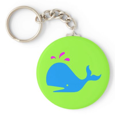 Andy Whale Singletons_aqua,magenta on green by Artful_Animalz