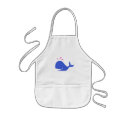 Andy Whale Singletons_blue,pink on white aprons