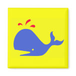 Andy Whale Singletons_blue,red on yellow