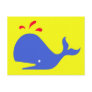 Andy Whale Singletons_blue,red on yellow Post Cards