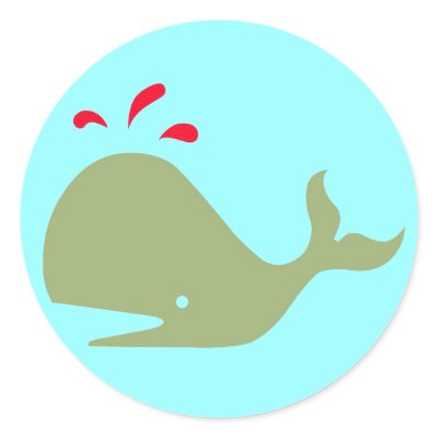 Andy Whale Singletons_green,red on teal by Artful_Animalz