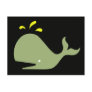 Andy Whale Singletons_green,yellow on black Postcards