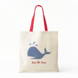 Andy Whale Singletons_grey blue Save The Trees Canvas Bags