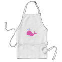 Andy Whale Singletons_pink,blue on white aprons