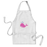 Andy Whale Singletons_pink,blue on white aprons